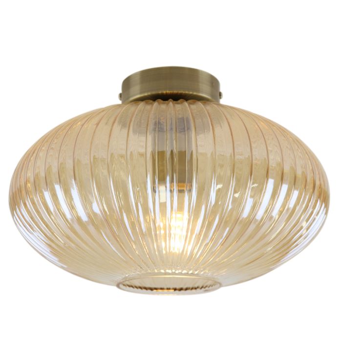 Design flush ceiling light amber, Charlois
