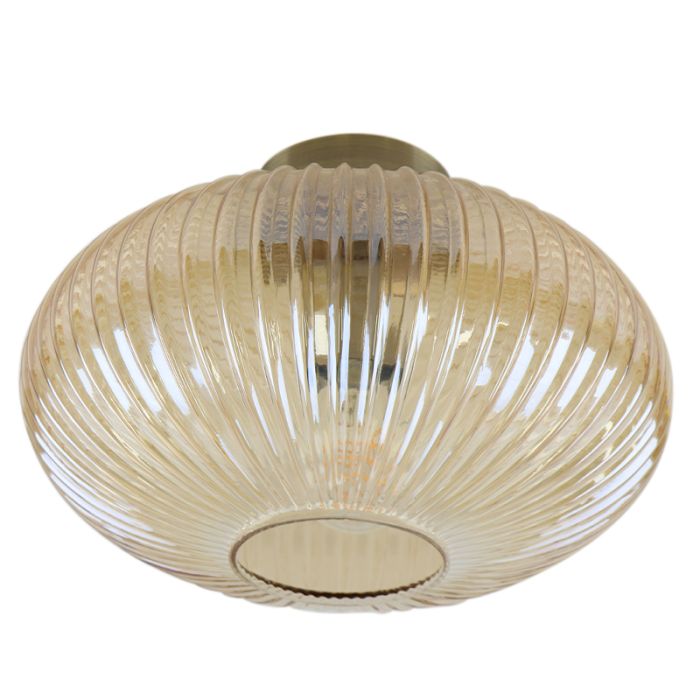 Design flush ceiling light amber, Charlois