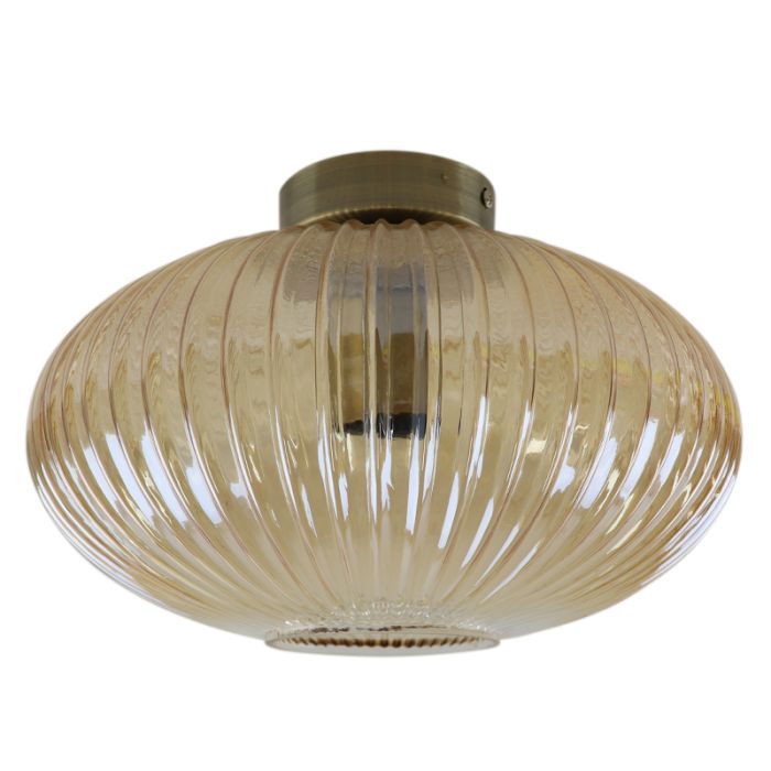 Design flush ceiling light amber, Charlois