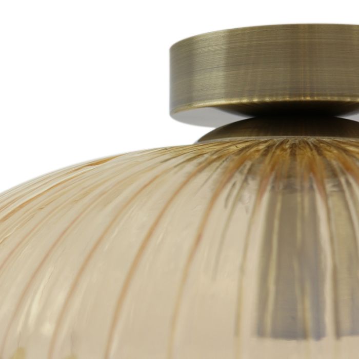 Design flush ceiling light amber, Charlois