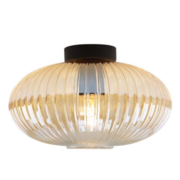 Design flush ceiling light amber, Charlois