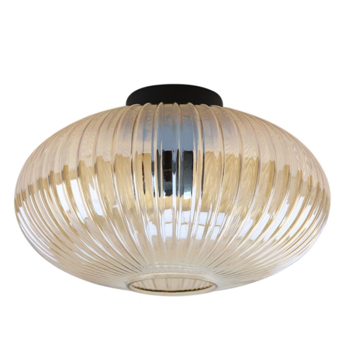 Design flush ceiling light amber, Charlois
