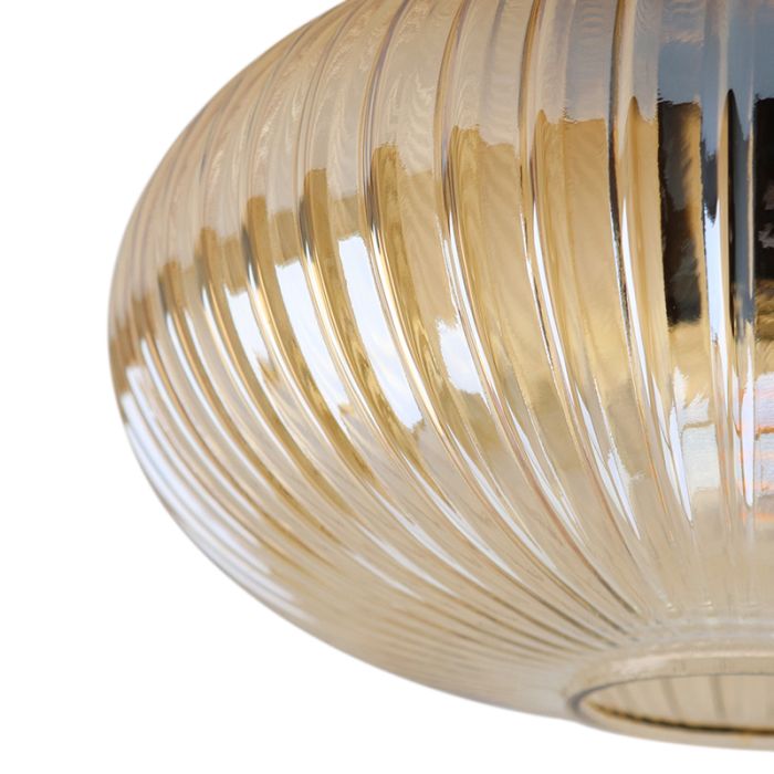 Design flush ceiling light amber, Charlois