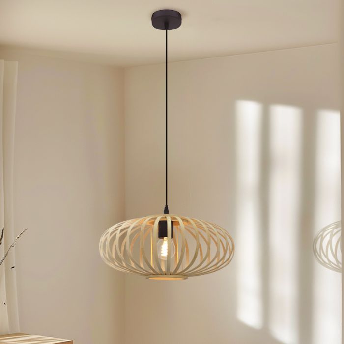 Bamboo pendant light brown, Lieve