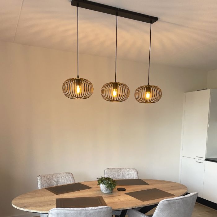 Industrial pendant light black, Lieve