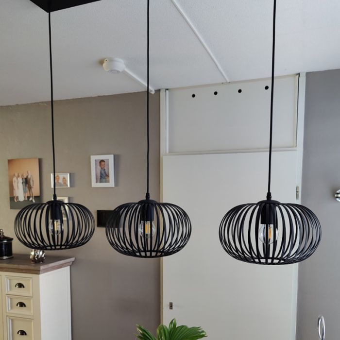 Industrial pendant light black, Lieve