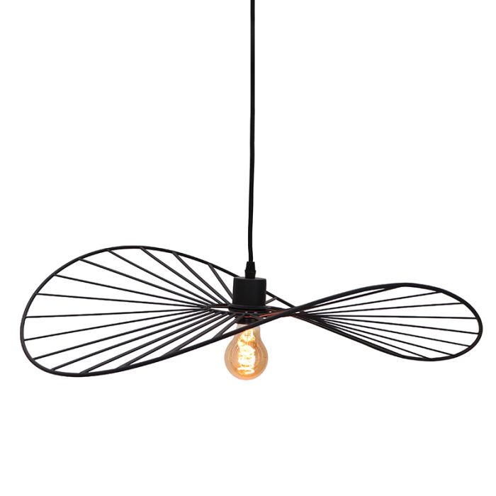 Retro pendant light black, Jolinda
