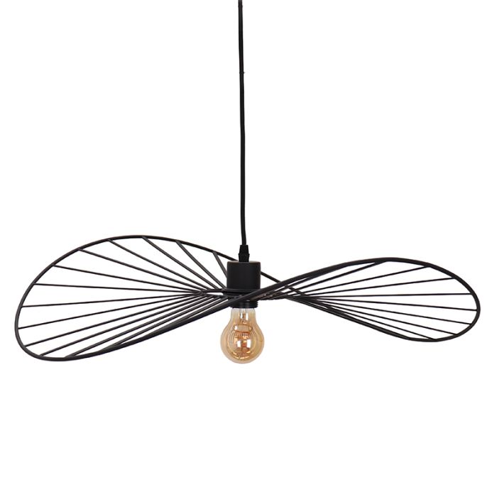 Retro pendant light black, Jolinda