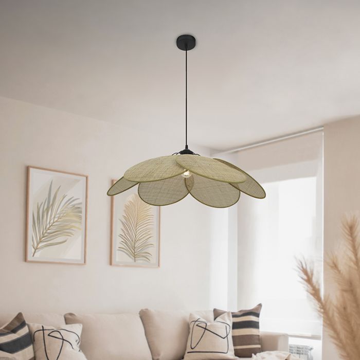 Rattan pendant light brown, Rowen