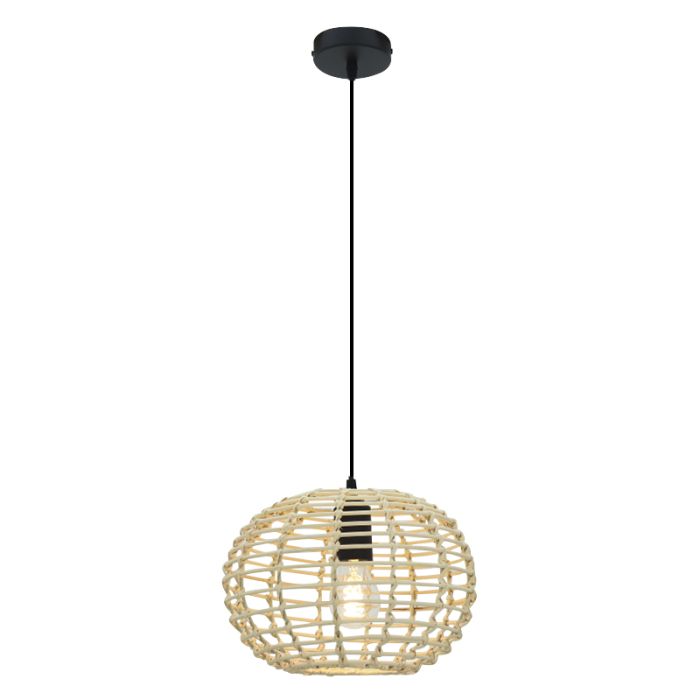 Rattan pendant light brown, Roza