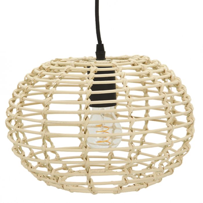 Rattan pendant light brown, Roza