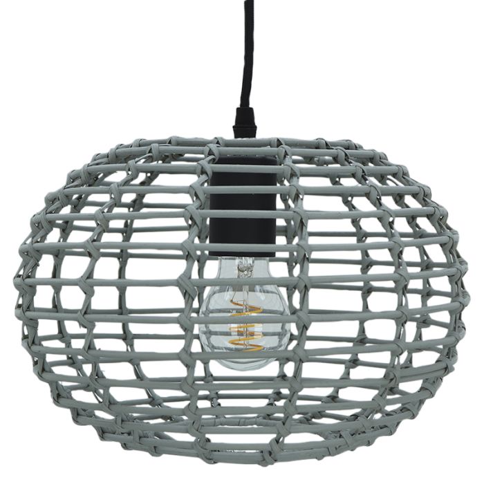 Rattan pendant light grey, Roza