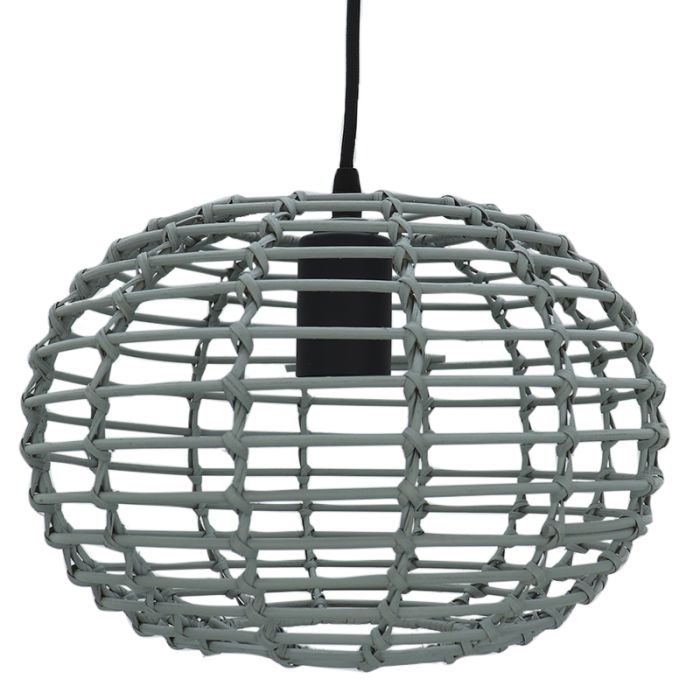 Rattan pendant light grey, Roza