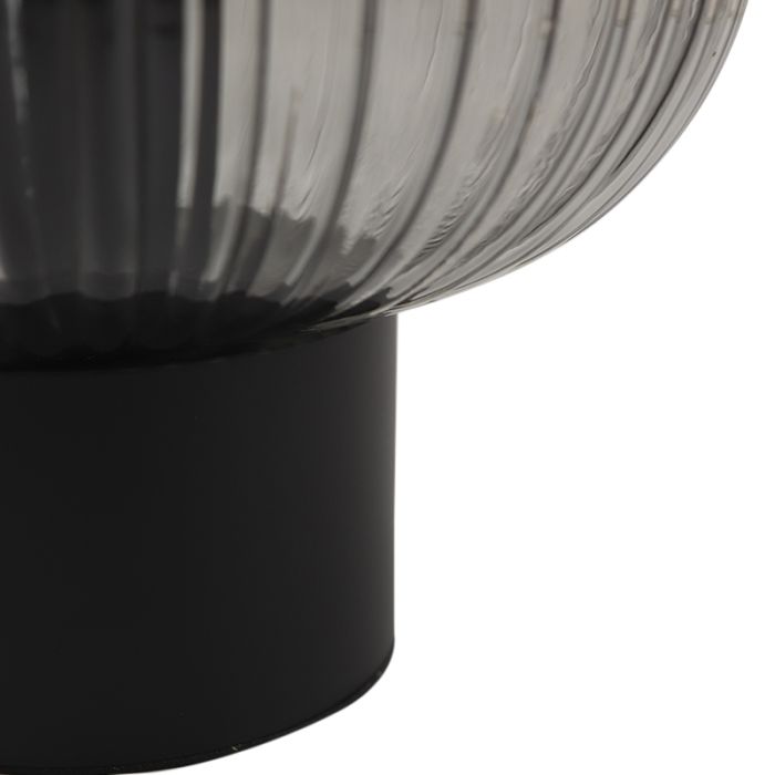 Retro table lamp grey, Charlois, with switch