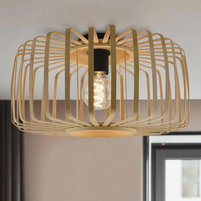 Bamboo ceiling light brown, Tina