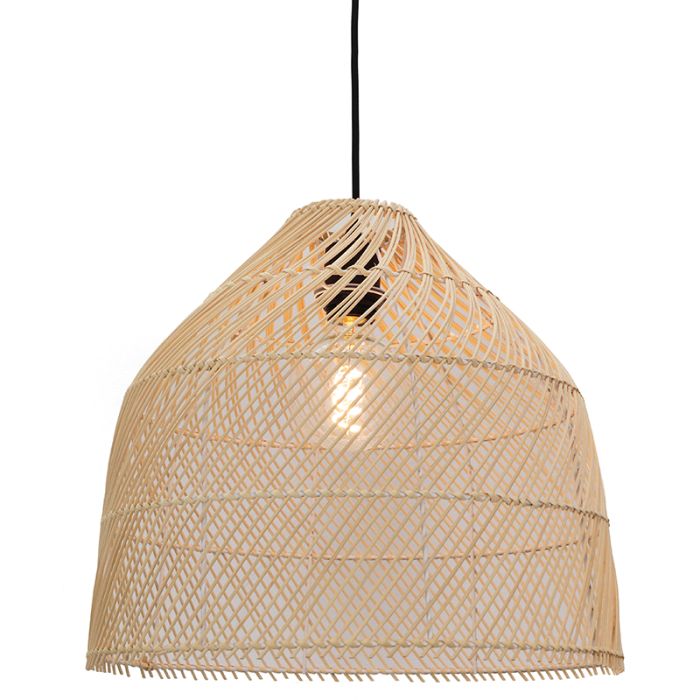 Rattan pendant light brown, Marcia