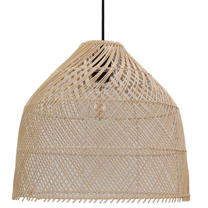 Rattan pendant light brown, Marcia