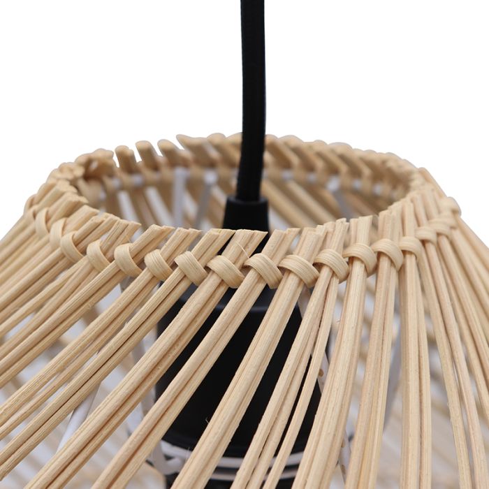 Rattan pendant light brown, Marcia