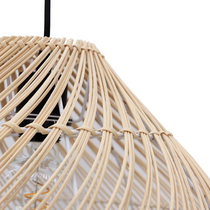 Rattan pendant light brown, Marcia