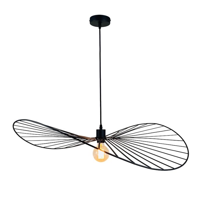 Retro pendant light black, Jolinda