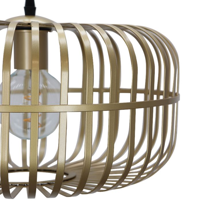 Industrial pendant light gold, Tobi