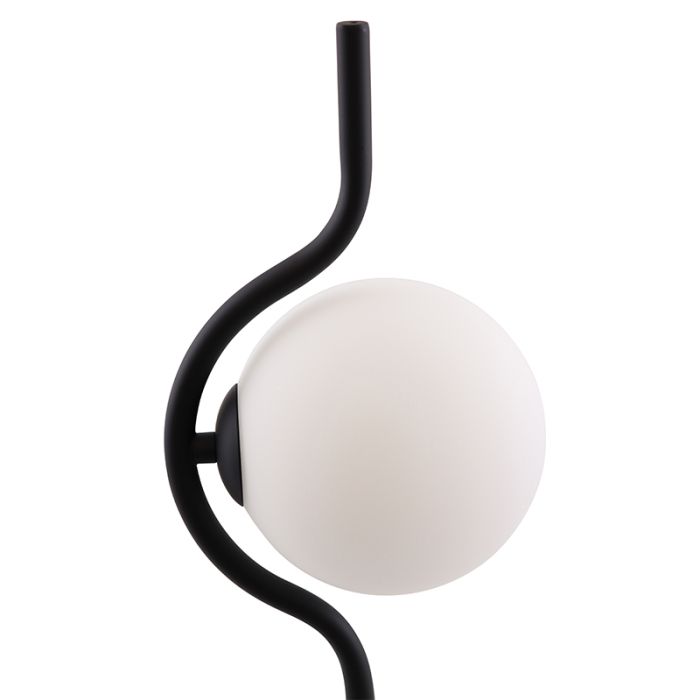Modern table lamp black, Merel, with switch