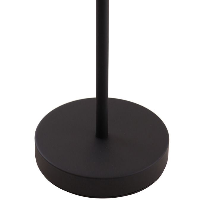 Modern table lamp black, Merel, with switch