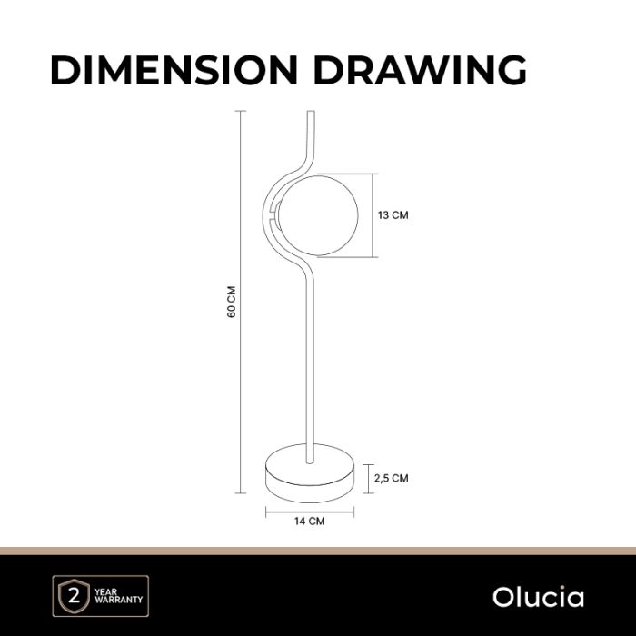 Modern table lamp black, Merel, with switch