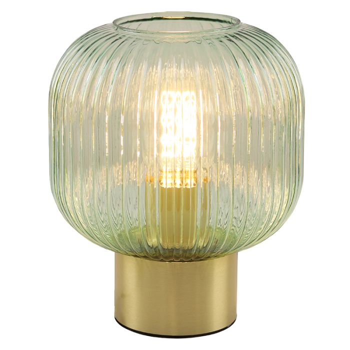 Design table lamp green, Charlois, with switch