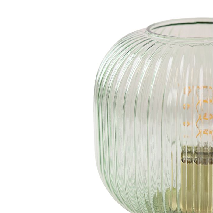 Design table lamp green, Charlois, with switch