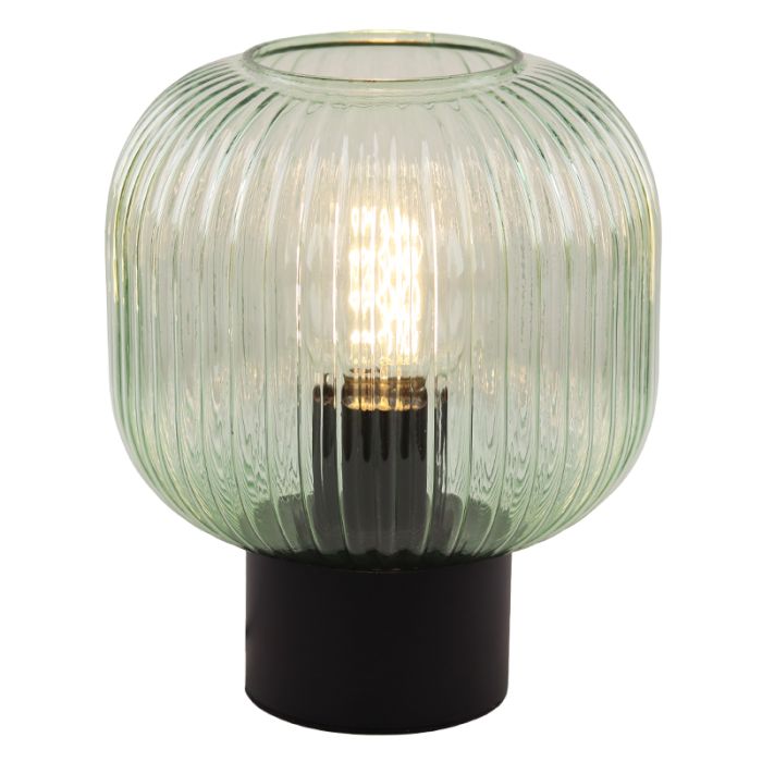 Design table lamp green, Charlois, with switch
