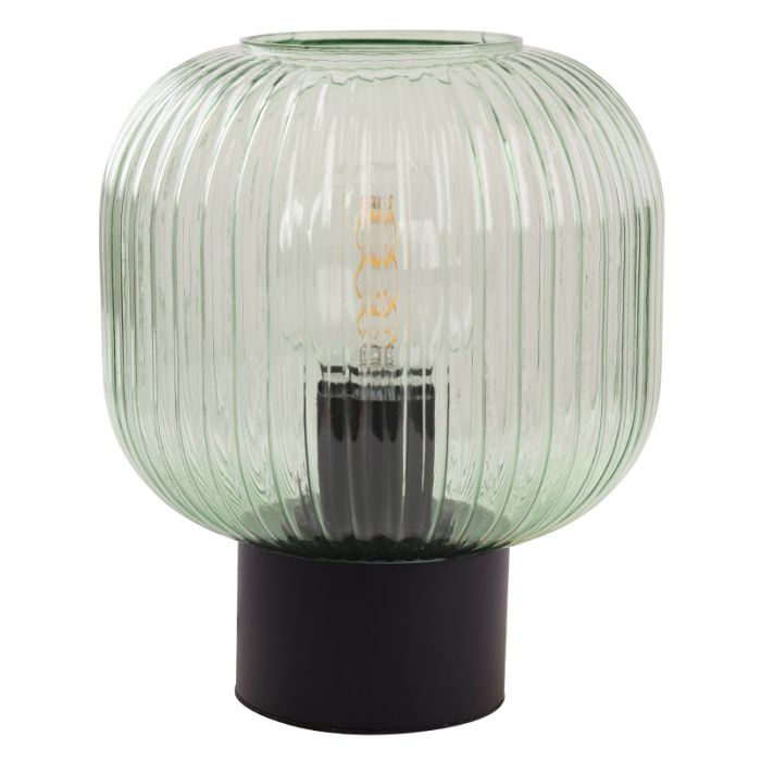 Design table lamp green, Charlois, with switch