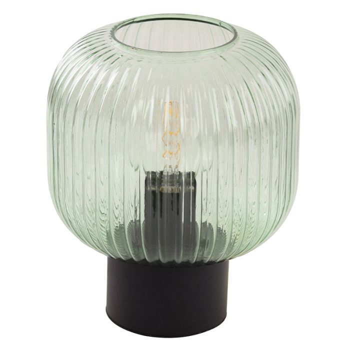 Design table lamp green, Charlois, with switch
