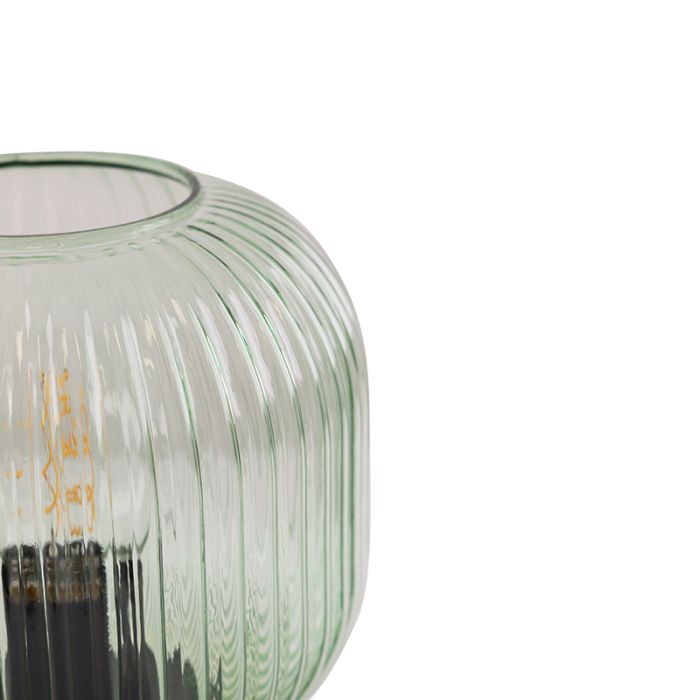 Design table lamp green, Charlois, with switch