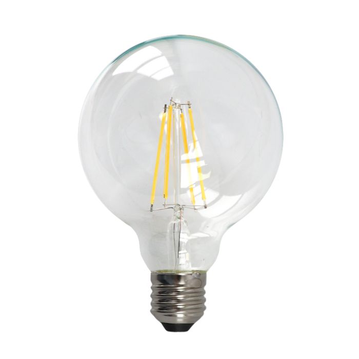 Dimmable Olucia E27 LED bulb George, G95, 4W, 2700K