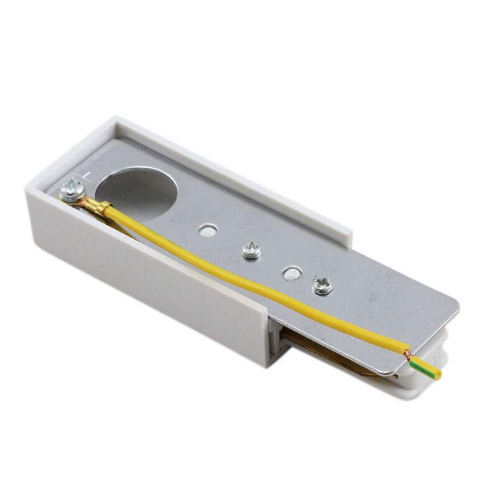 Connection piece, 1-phase, white