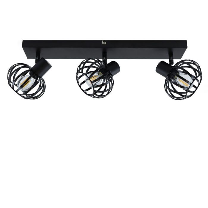 Industrial ceiling spotlight black, Lieve
