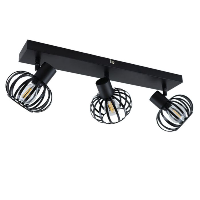 Industrial ceiling spotlight black, Lieve
