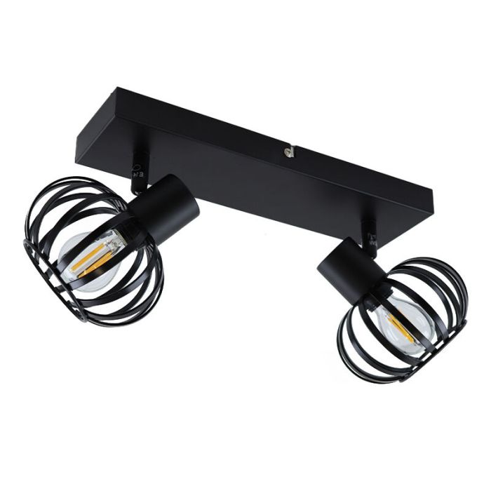 Industrial ceiling spotlight black, Lieve