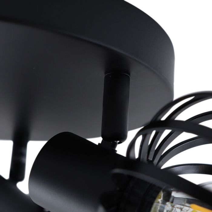 Industrial ceiling spotlight black, Lieve