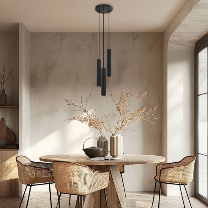 Modern pendant light black, Nadi