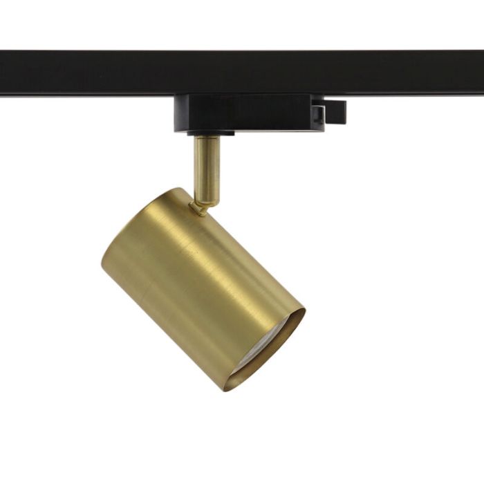 Modern 1 phase track lighting spotlight brass, Elena