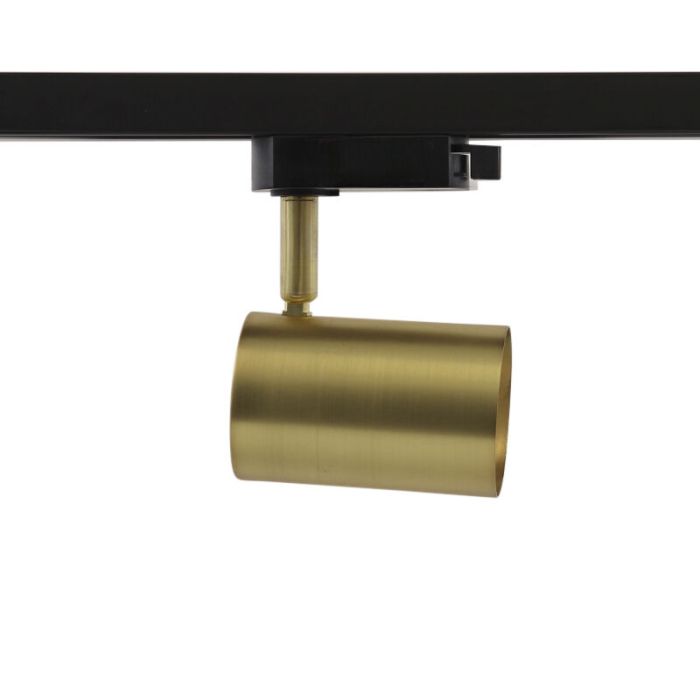 Modern 1 phase track lighting spotlight brass, Elena