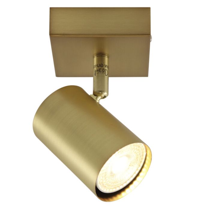 Modern ceiling spotlight brass, Elena
