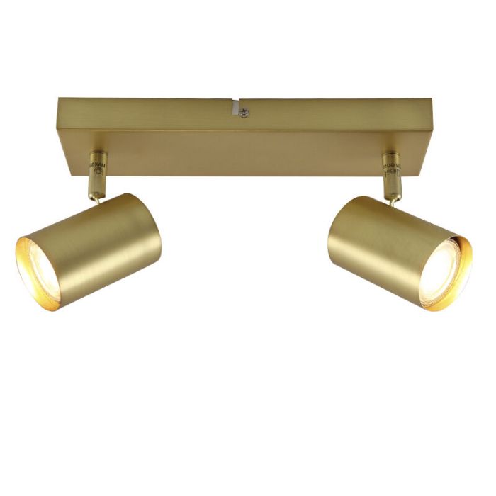 Modern ceiling spotlight brass, Elena