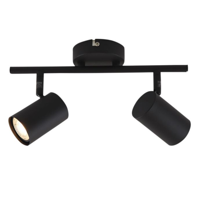 Modern ceiling spotlight black, Elena