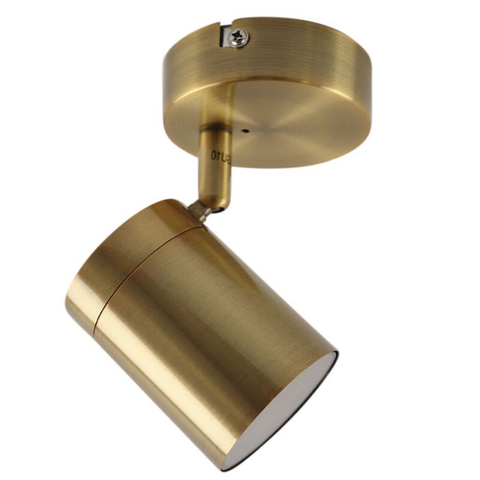 Modern bathroom ceiling light brass, Ciara, IP44