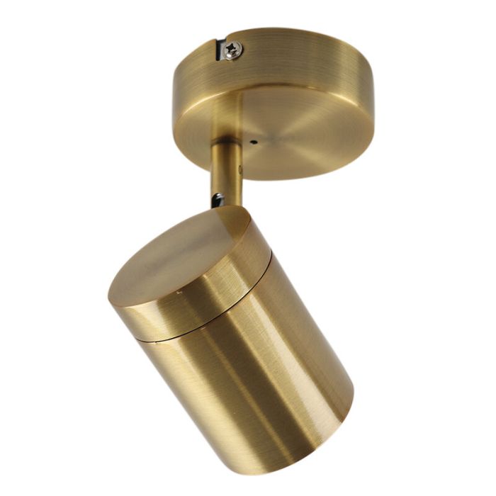 Modern bathroom ceiling light brass, Ciara, IP44