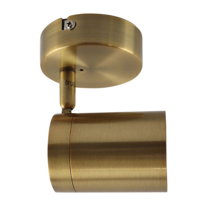 Modern bathroom ceiling light brass, Ciara, IP44