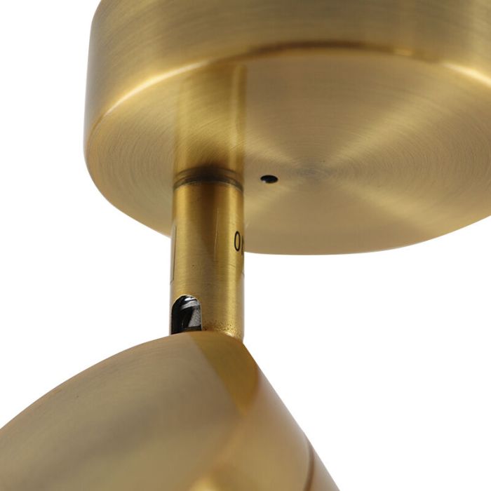 Modern bathroom ceiling light brass, Ciara, IP44